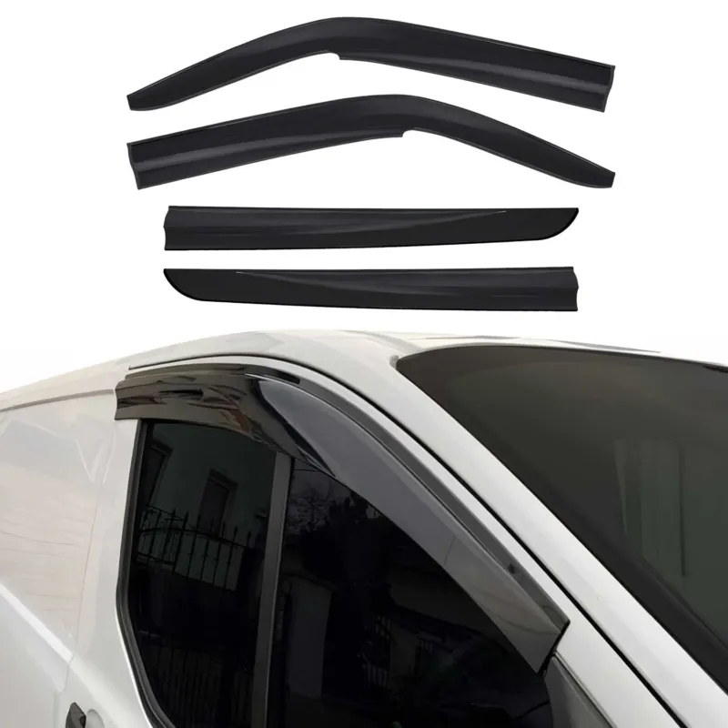 Windabweiser Regenabweiser für VW T5 T6 Transporter 2003-2024 Schwarz 4x