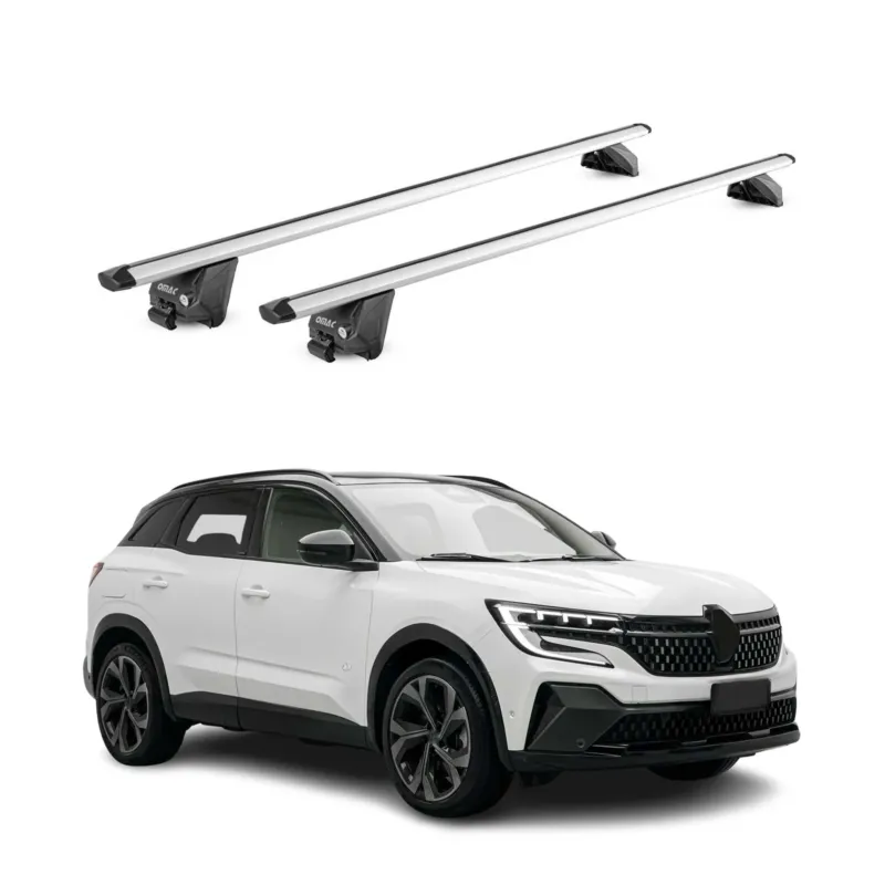 Dachträger Grundtäger für Renault Austral 2022-2026 100kg Alu Silber 2tlg ABE
