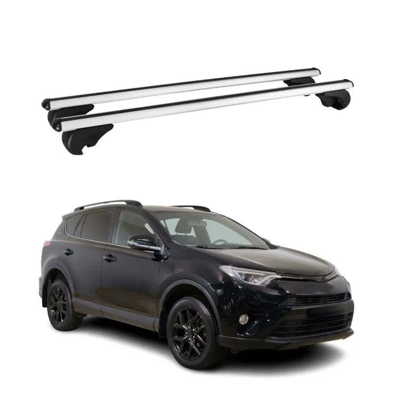Dachträger Grundtäger für Toyota RAV4 XA50 2019-2025 75kg Aluminium Silber 2 tlg