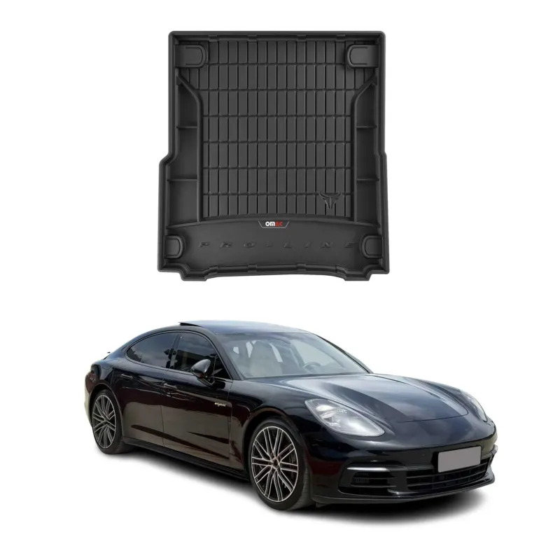 OMAC Gummi Kofferraumwanne für Porsche Panamera E-Hybrid 2016-2024 TPE Schwarz
