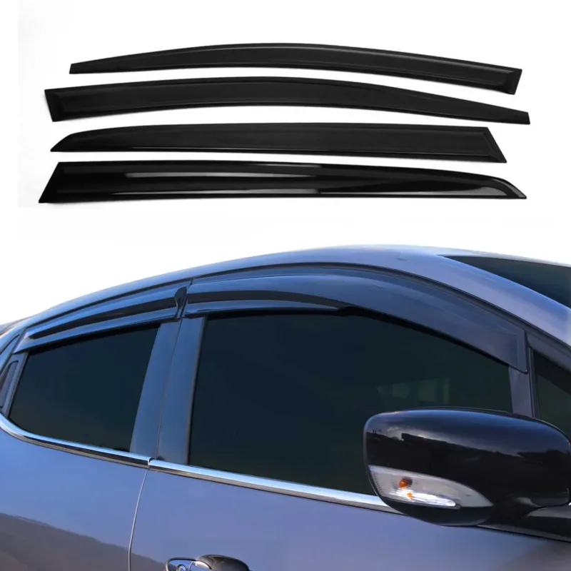 4x Windabweiser Regenabweiser für VW Golf Mk6 2008-2013 Acryl Dunkel