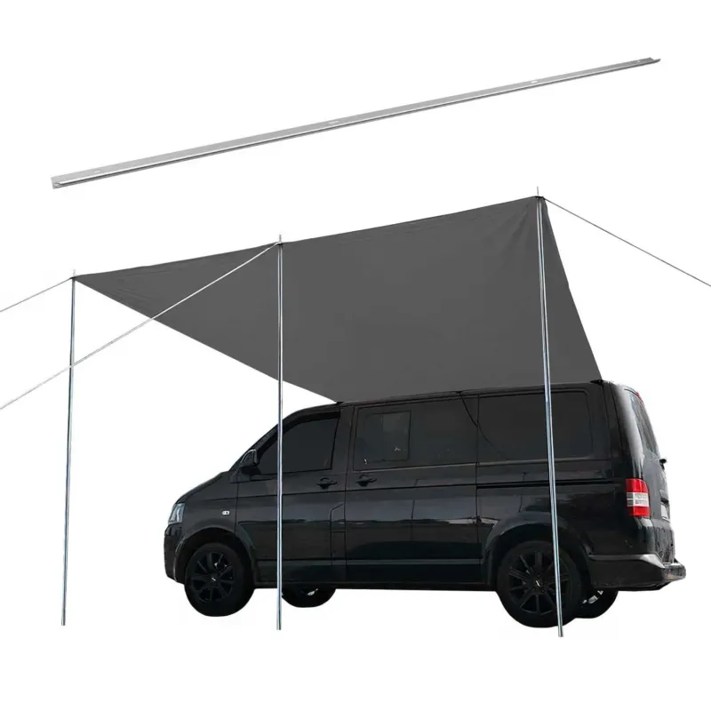 Sonnensegel Kederschiene & Markise Vorzelt Satz für VW T5 T6 ab 2003 L2 Silber