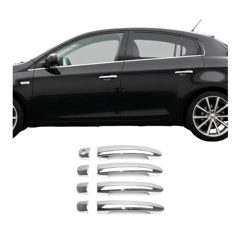 Chrom Türgriff Blende für Fiat Bravo 2007-2014 4Tür Edelstahl 8tlg