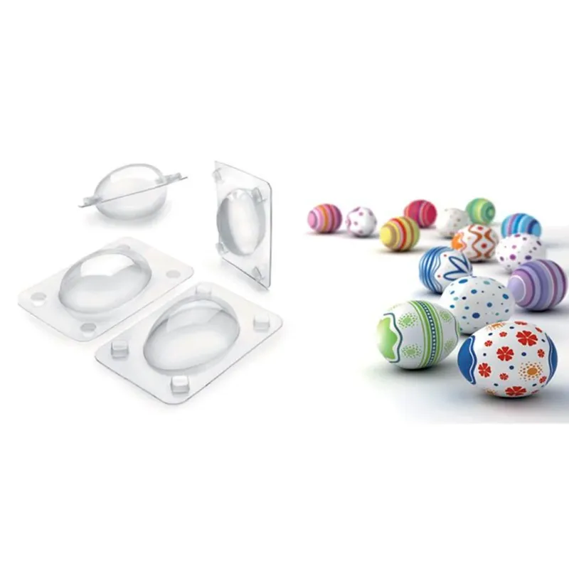 Set de 3 moldes para huevos de chocolate 3D Ibili-IBI791800