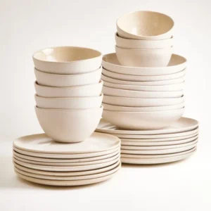 Lorosa Geschirr-Set classic sand 32-teilig