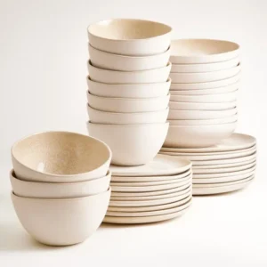 Lorosa Geschirr-Set classic sand 40-teilig