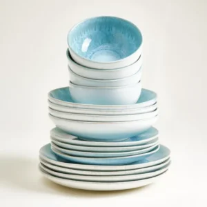 Alcachofra Geschirr-Set grünblau 16-teilig