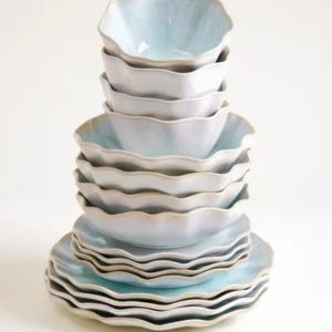 Areia Geschirr-Set shell azur 16-teilig