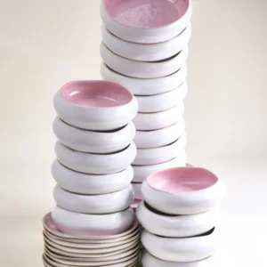 MaM x aripastaclub Geschirr-Set organic rosé 40-teilig