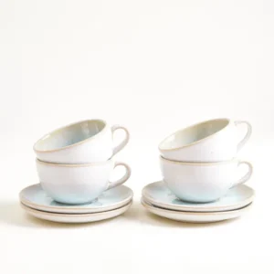 Areia Cappuccinotasse & Untertasse klein classic azur 4er-Set