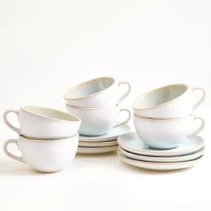 Areia Cappuccinotasse & Untertasse klein classic azur 6er-Set