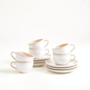 Areia Espressotasse & Espressountertasse classic sand 6er-Set