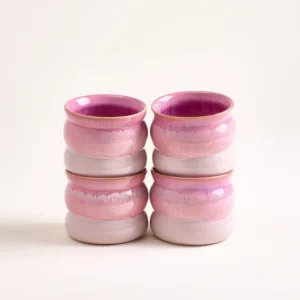 Bica Becher klein bubble pink 4er-Set