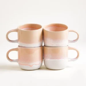 Coimbra Tasse groß apricot 4er-Set