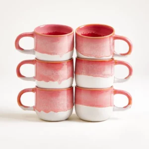Coimbra Tasse klein pink 6er-Set
