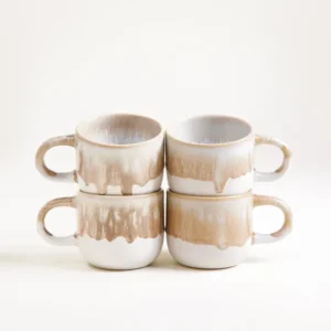 Coimbra Tasse klein sand 4er-Set
