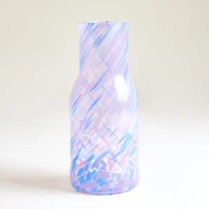 Joia Glaskaraffe drops blau lila