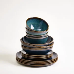 Melides Geschirr-Set oceanblue 16-teilig