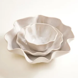 MaM x minimalara Geschirr-Set shell sand 3-teilig