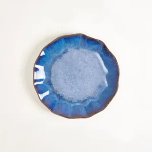 Pérola Teller klein shell dunkelblau