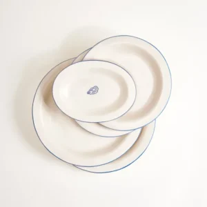 MaM x Sabre Paris Teller-Set blau 5-teilig