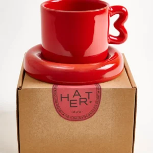 Seia Tasse & Untertasse Herz rot