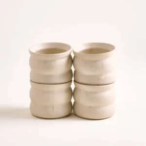Sintra Becher klein bubble sand 4er-Set