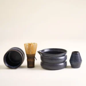 Turmalina Matcha-Set bubble 4-teilig schwarz