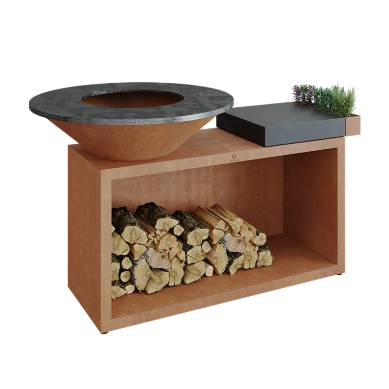 OFYR Island+ Corten 100 Keramik Dunkelgrau