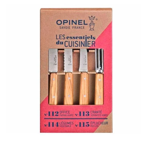 Conjunto cuchillos y pelador Opinel Essentiels - Claudia&Julia