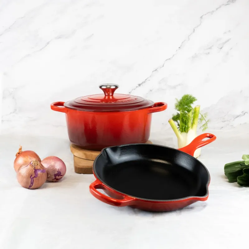 Pack cocotte y skillet Le Creuset