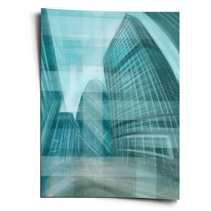Shining City Pearl Glas - Poster
