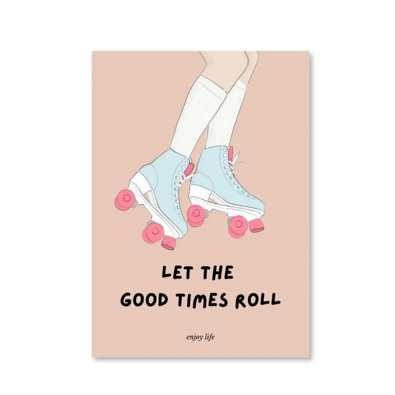 Postkarte 'Let the good times roll'