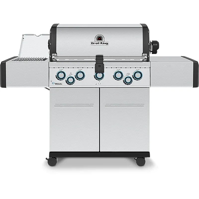 Broil King Regal S590 IR Gasgrill mit Infrarot-Seitenbrenner und Gussrosten