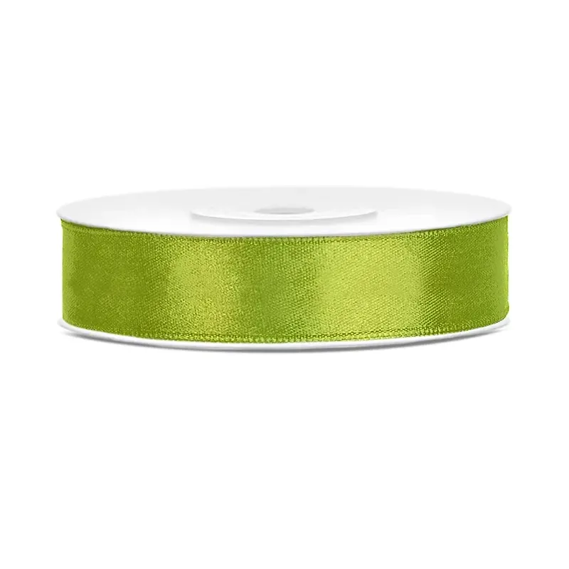 PartyDeco Satinband Apfelgrün 12mm - 25m