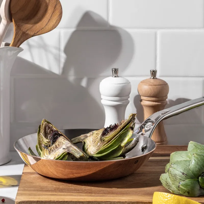 Sartén de cobre Inocuivre con mango de inox De Buyer-