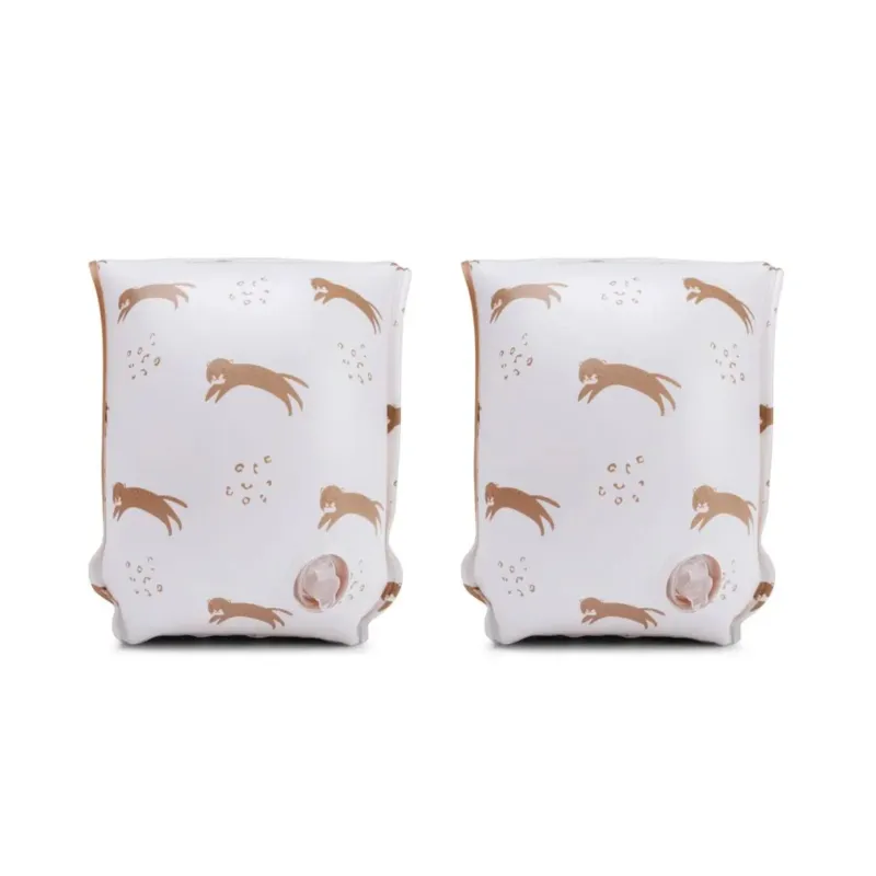 Schwimmflügel 'Leoparden' beige 2-6J