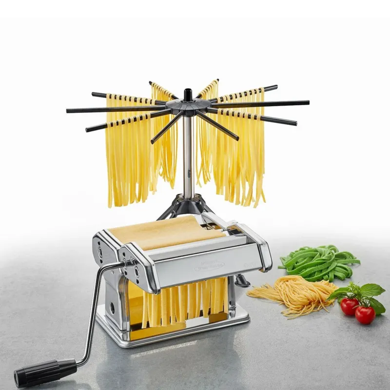 Set para pasta fresca con máquina de acero inoxidable PERFETTA y secador DIVERSO Gefu