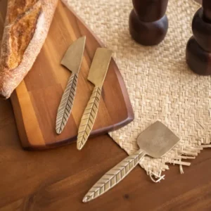 Set van 3 - Bloomingville Kaasmesjes Citra Messing - Things I Like Things I Love