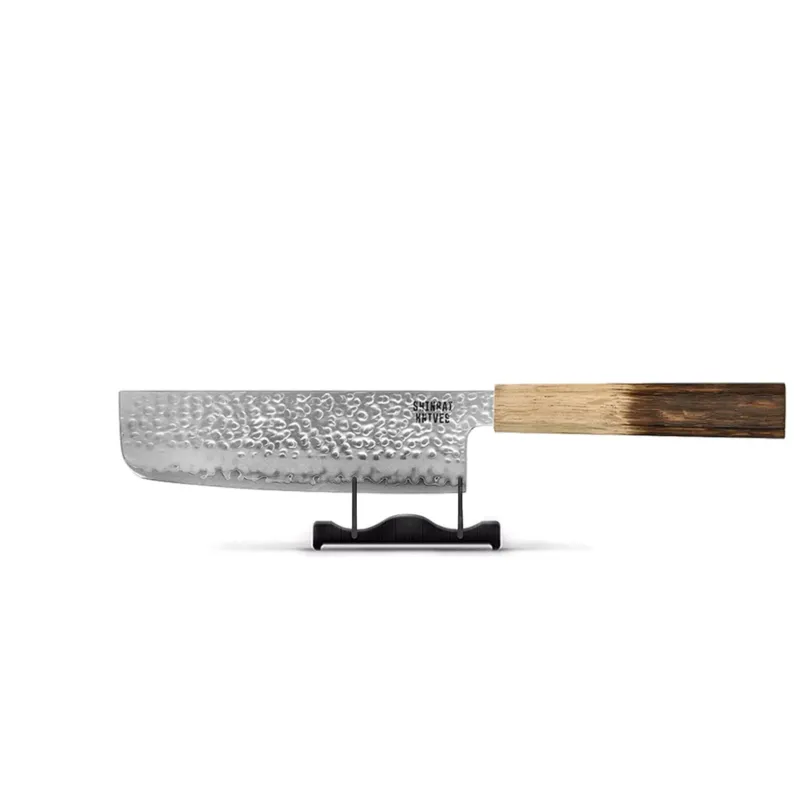 Shinrai Knives - Jōnetsu Damascus Nakiri mes 18 cm Nakirimes Shinrai Knives