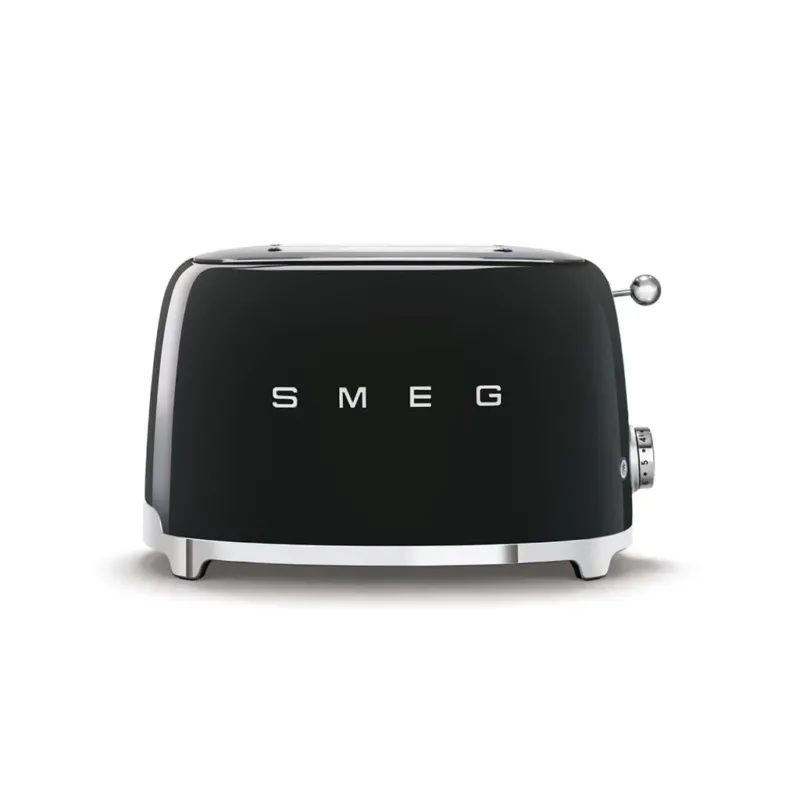 Smeg - Broodroosters | Zwart | Jaren 50 | Toaster 2x2 Broodrooster Smeg