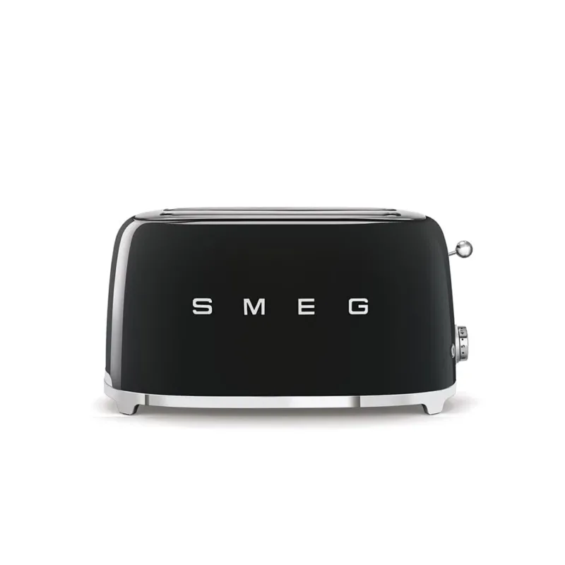 Smeg - Broodroosters | Zwart | Jaren 50 | Toaster 2x4 Broodrooster Smeg