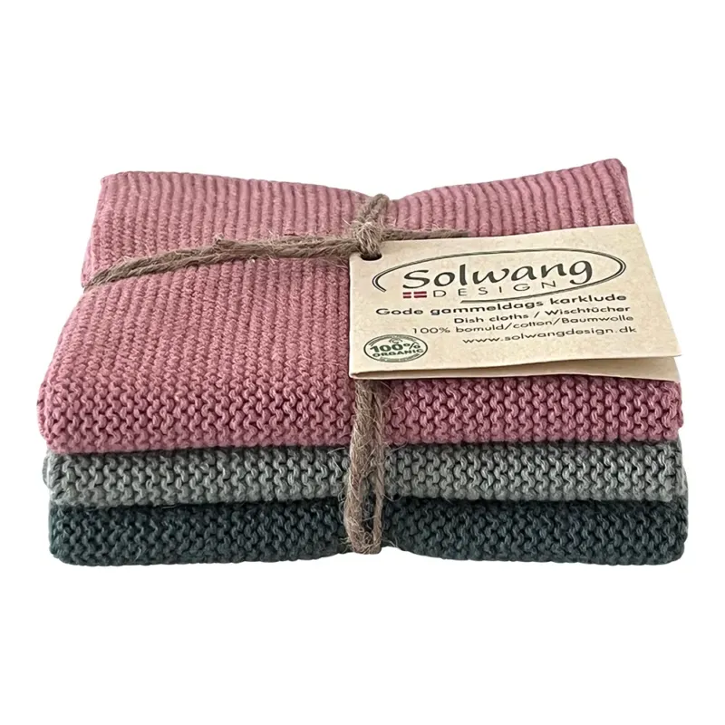 Solwang - Wischtücher Rose/Sage Kombi – BIO