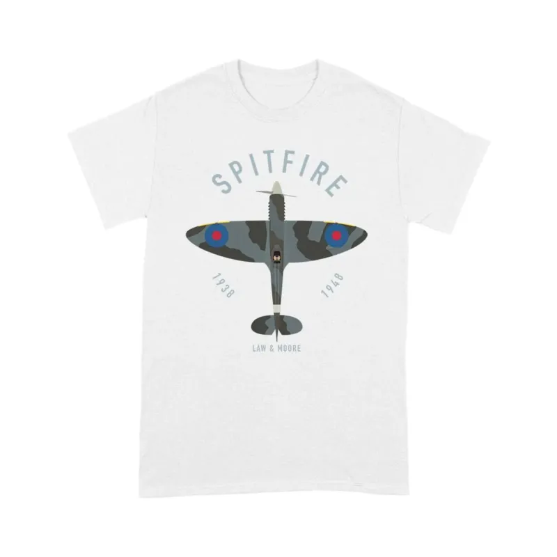 Spitfire Aircraft White T-Shirt