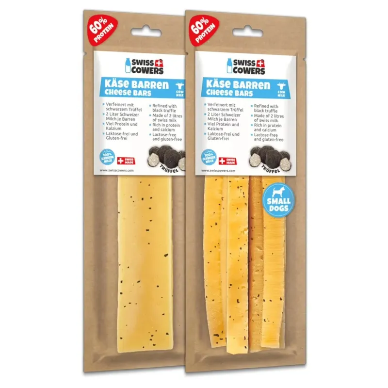 Kaukäse Stangen für Hunde, Käse Barren mit schwarzem Trüffel
