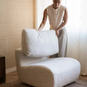 Swivel Lounge Chair Lucia Beige - Things I Like Things I Love