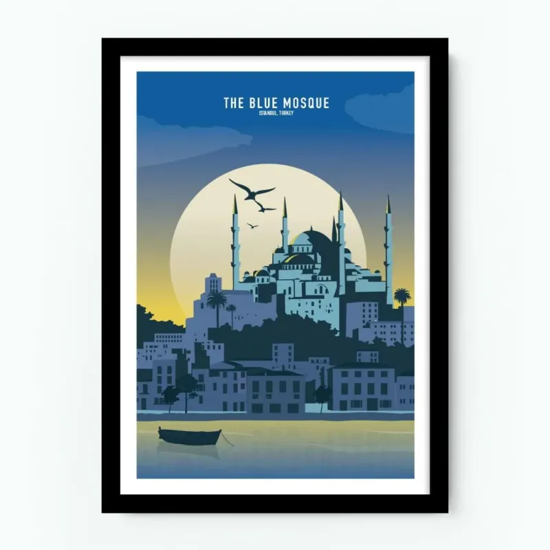 The Blue Mosque Istanbul Turkey Poster