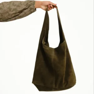 TILTIL Bag Yuki Khaki Groen Suede Donkergroen - Things I Like Things I Love