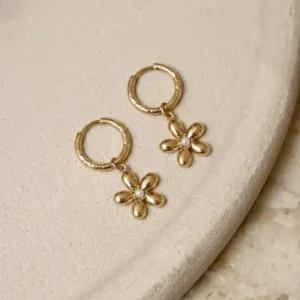 TILTIL Earrings Charm Flower Small Gold - Things I Like Things I Love