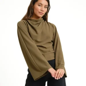 TILTIL Lenni Pleated Longsleeve Green - Things I Like Things I Love